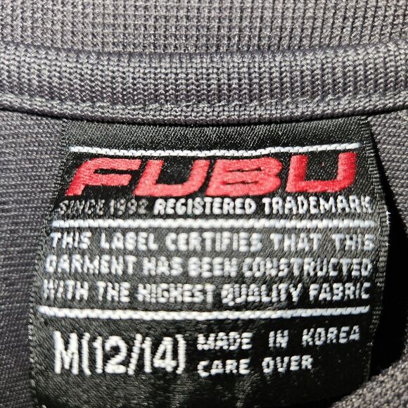 Fubu Men's Vintage Jersey Style Long Sleeve Tee SZ. M 12/14  hip hop 1992 - Picture 5 of 8